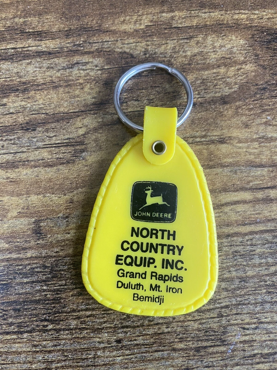 Vintage John Deere North Country Equipment Grand Rapids Minnesota Keychain