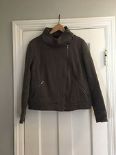 Gap Cross Zip Sweatshirt Jacket Womens Med. M Medium Dark Gray Asymmetrical
