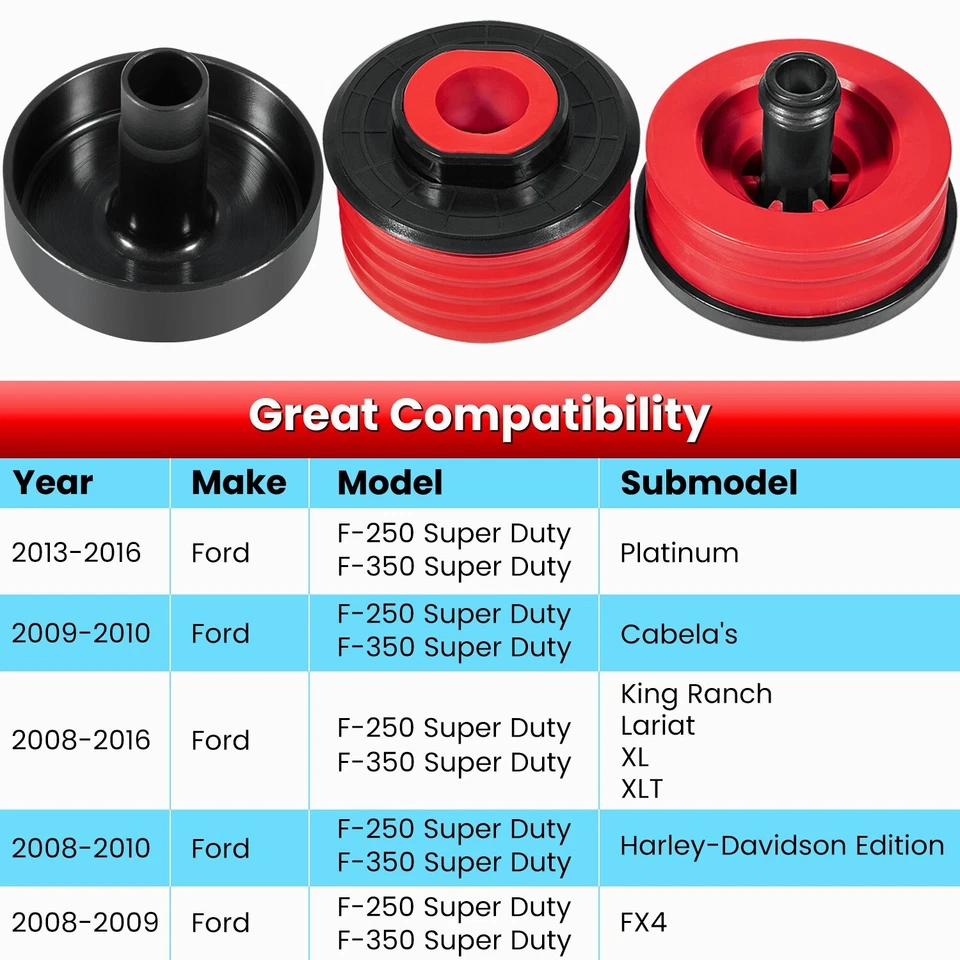 Silicone Body Mount Bushing Kit for Ford F250 F350 2008-2016 Super Duty Crew Cab - Image 2 of 4