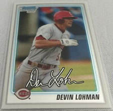 2010 Bowman Chrome Draft Baseball Devin Lohman Cincinnati Reds 1st Bowman BDPP13