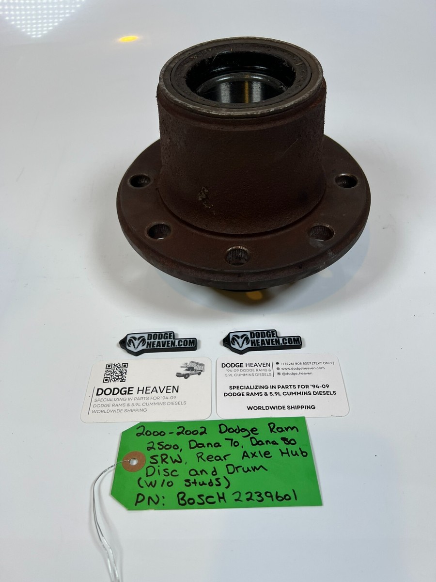 OEM 2000-2002 Dodge Ram 2500 Dana 70 / 80 SRW Rear Axle Hub Drum