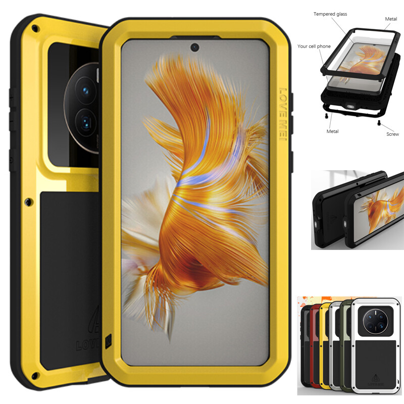 LOVE MEI Waterproof Case Heavy Duty Metal Gorilla Glass Cover For Huawei  Mate 50