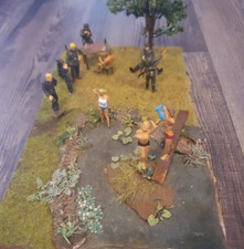 Diorama mit sexy Frauen German Infantry at Re...