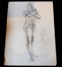 DDR Maler Professor Peuker Wolfgang Bleistift Zeichnung Original Studie