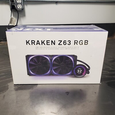 NZXT White KRAKEN Z63 280mm RGB Liquid Cooler w/ 2.36''LCD Display