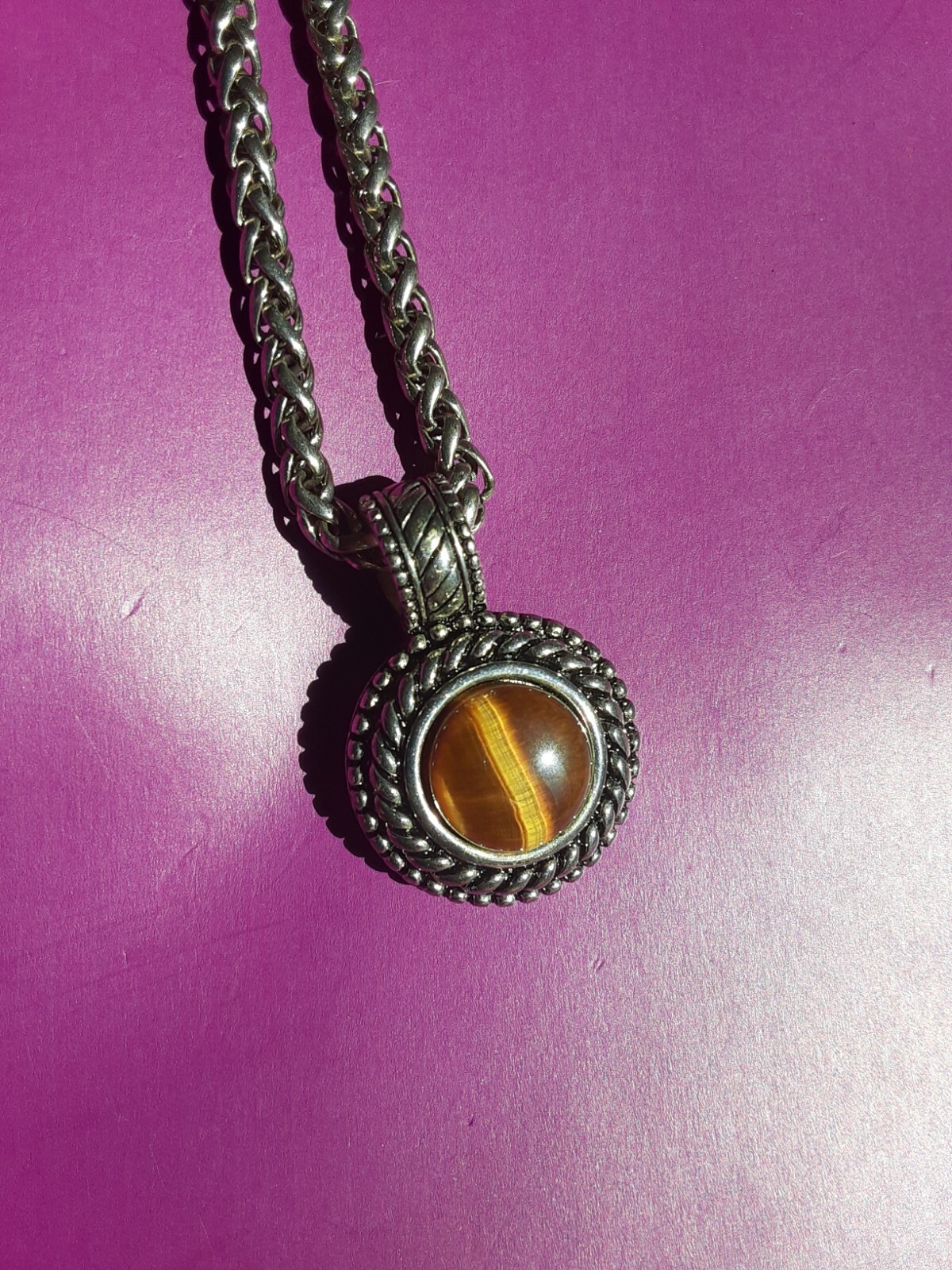 NATURAL STONE STIRLING STYLE 2 Statement piece Ne… - image 5