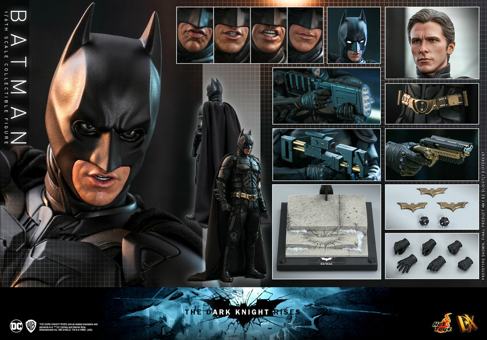 Hot Toys DX19 The Dark Knight Rises Batman 1/6 Scale Collectible