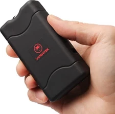 VIPERTEK Stun Gun Self Defense Black Rechargeable 350BV w/ LED Light