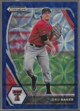 2021 Panini Prizm Draft Picks Dru Baker Teal Donut Circles Prizm/15 Rays #PDP130