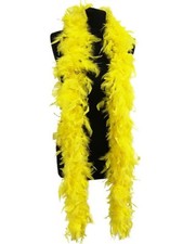 Luxury Yellow Feather Boa &ndash; 80g -180cm 1920's Gastby Burlesque Dancer Flapper