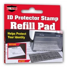 REFILL U.S. Patrol ID Protector Stamp Pad Identity Theft Ink Replacement Protect