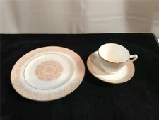 Crown Staffordshire Art Deco Design Trio Plate Cup Saucer