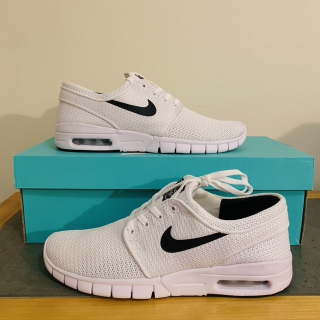 nike stefan janoski max white black