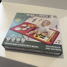 NEW Pragym Music Carpet Baby 12M+ Ages Pink Piano Drums Waterproof Antiskid