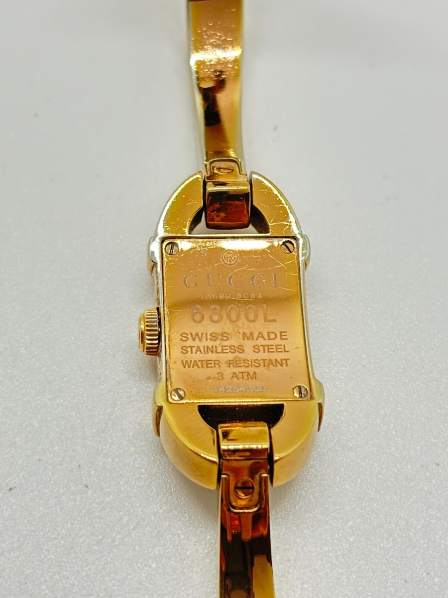 GUCCI 6800 ゴールドレクタングル時計 GUCCI 6800 ゴールド