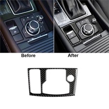 Carbon Fiber Interior Multimedia Button Cover Trim For Mazda 3 Axela 2017-2018 Carbon Fiber Interior Multimedia Button Cover Trim For Mazda 3 Axela 2017-2018