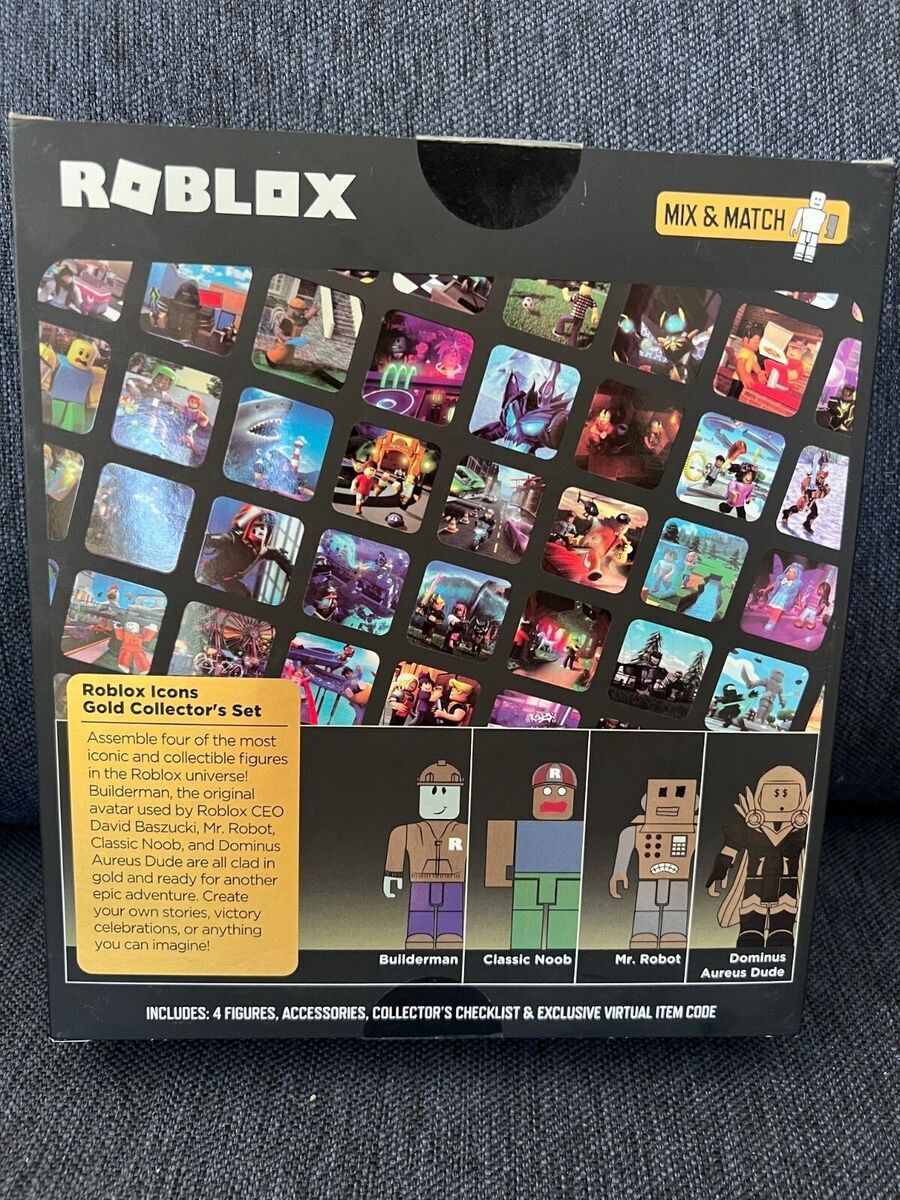 Roblox Action Collection - 15th Anniversary Roblox Icons Gold Collector's  Set [Includes Exclusive Virtual Item]