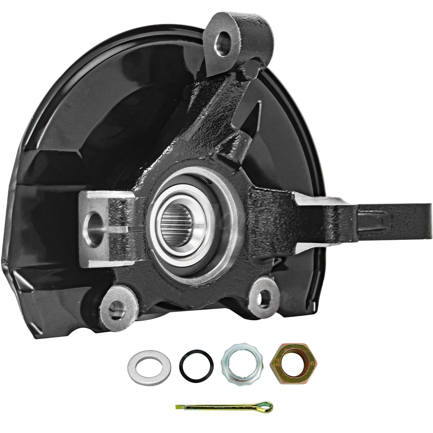 Front Pair Steering Knuckle+Wheel Hub Bearing for 2007-2017 Jeep Patriot Compass