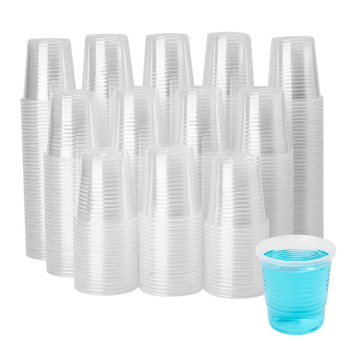 500 Pack 3oz Clear Plastic Cups Disposable Mouthwash Cups for Drinking  Party | eBay