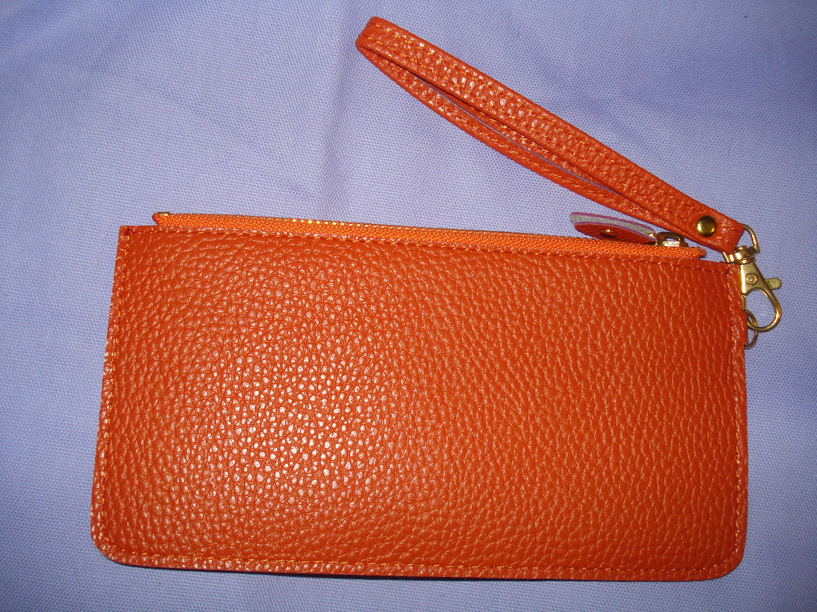Porte-monnaie Porte-clés Bracelet En Simili Cuir Bleu Giftcraft - Petite Sacoche Wristlet Occasion (EUC)