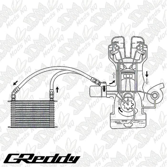 GReddy Oil Cooler Block Adapter Type E - Uni STD 3/4-16UNF (Filter 3/4-16UNF) - Image 4 of 4