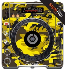 Pioneer CDJ-800 MK2 | Yellow Camo | Protective Decal | StyleFlip Skins