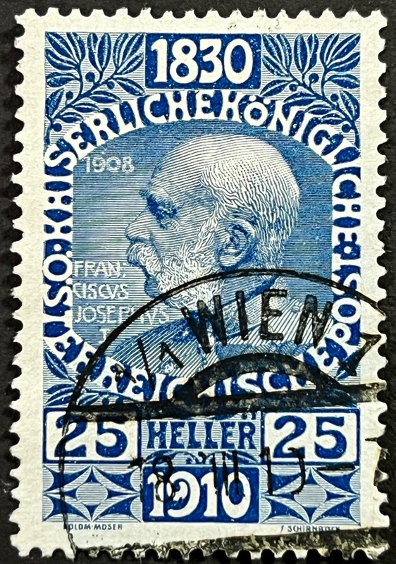 Austria, 80th Birthday Kaiser Franz Josef, VF, Used, Scott #136, Michel 169