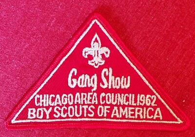 Vintage BSA Gang Show Chicago Council Patch 1962 Boy Scouts