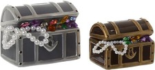 Schatztruhe, Gold oder Silber, Spardose