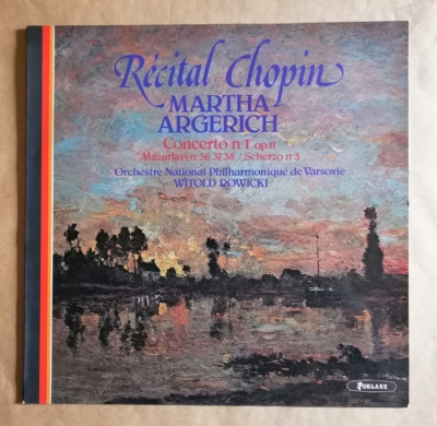 Martha Argerich Recital Chopin LP 33T Concerto Mazurkas Forlane Um 3519 Vinyl Ex