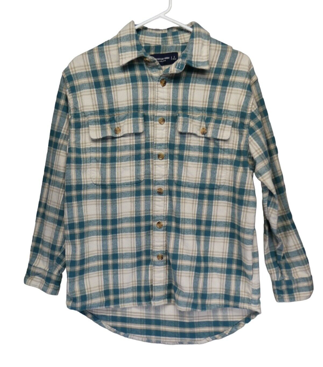 Abercrombie & Fitch Men's 90's Oversized Flannel Shirt Size S