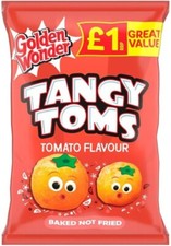 Golden Wonder Tangy Toms Tomato Flavour Corn Snacks (18 x 63g)