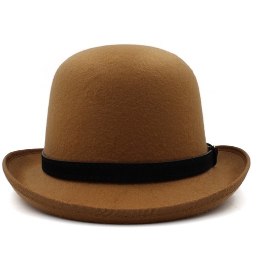Klassische Bowler Hüte Retro Fedora Sonnenhut Jazz Derby Kappen für Herren Damen 7 1/8-7 3/8 - Bild 16 von 27