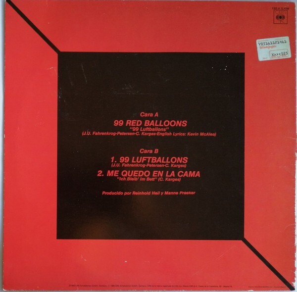 Nena - 99 Red Balloons / Luftballon 12