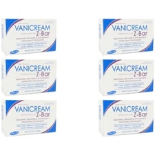 6 Pack Vanicream Z-Bar medicated cleansing bar for sensitive skin 3.53oz Each