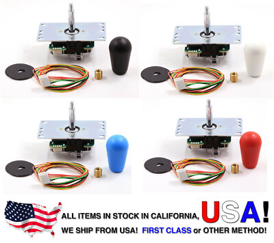 Sanwa Joystick JLF-TP-8YT with Bat Top Handle LB-30N - Color Choice