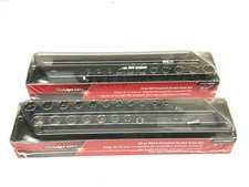 Snap On Tools NEW 44pc 1/4" drive Metric / SAE Shallow & Deep Socket Sets USA