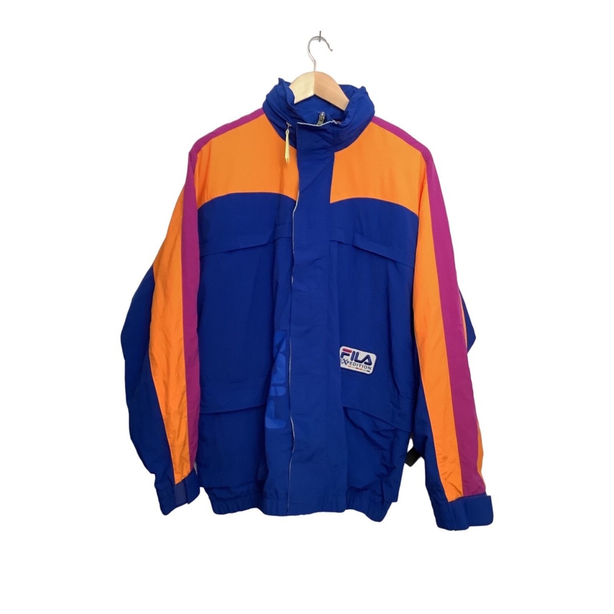 FILA Urban Outfitters Exclusive Colorblock Jacket Blue FILA Urban Outfitters Exclusive Colorblock Jacket Blue
