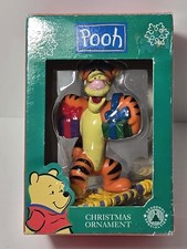 Winnie the Pooh Tigger on a Snowshoe with Presents Christmas Ornament