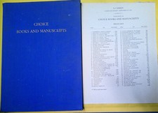 Choice Books And Manuscripts - H. P. Kraus Catalogue 126, 1971