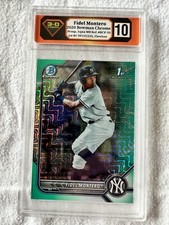 Fidel Montero ( PSA 10 ) 2022 Crome - Green Refractor 