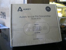 AUKEY BT-F2 In Car FM Transmitter w/Car Charger - BRAND NEW