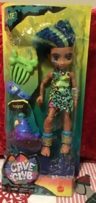 Cave Club Slate Doll 10'' Prehistoric Fashion Doll With Dinosaur Pet Taggy