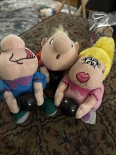VTG Silly Slammers Beanbag Plush set of 3 bowler slams working 46,47,48 Split