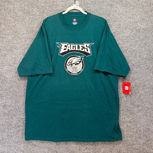Philadelphia Eagles Tshirt Mens 2XL 75th Anniversary Fan Gear Vintage Y2K NEW