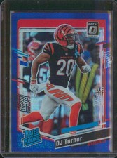 2023 Donruss Optic #220 DJ Turner Blue Hyper