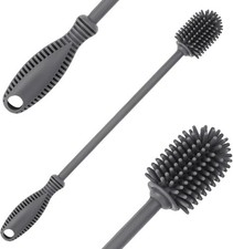 Silicone Bottle Cleaning Brush W/ Long Handle 12.5" Water Bottle Cleaner Baby