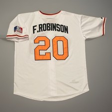 Frank Robinson Baltimore Jersey Men’s XL 1969 Orioles Home White Retro Throwback