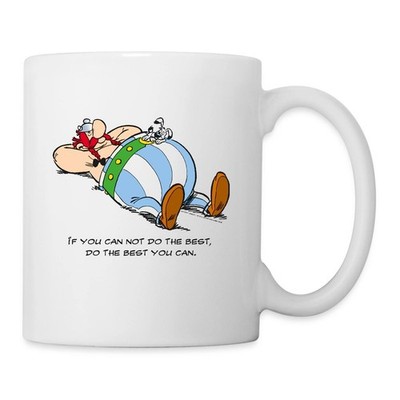 Asterix & Obelix Do The Best You Can Coffee/Tea Mug, One Size, white