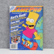 GAMEPRO Magazine December 1991 Bart Simpsons Inserts Rare Vintage Retro Gaming